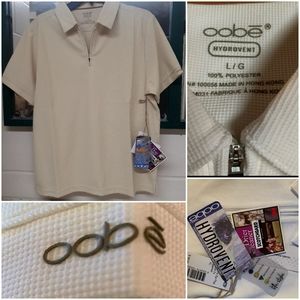 Oobe Polo NWT | Half Zip Moisture Wick